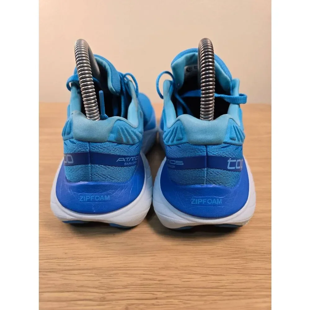 Topo Athletic Atmos Women's Size 6 Blue White Cushion Running Shoes Sneakers
